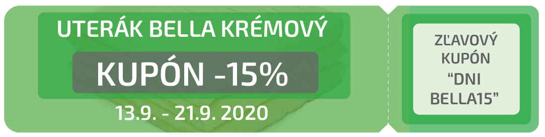 Kupón na uterák Bella